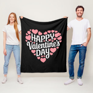 Couverture Polaire Joyeuse Saint Valentin drôle Cœur Amour Valentin 