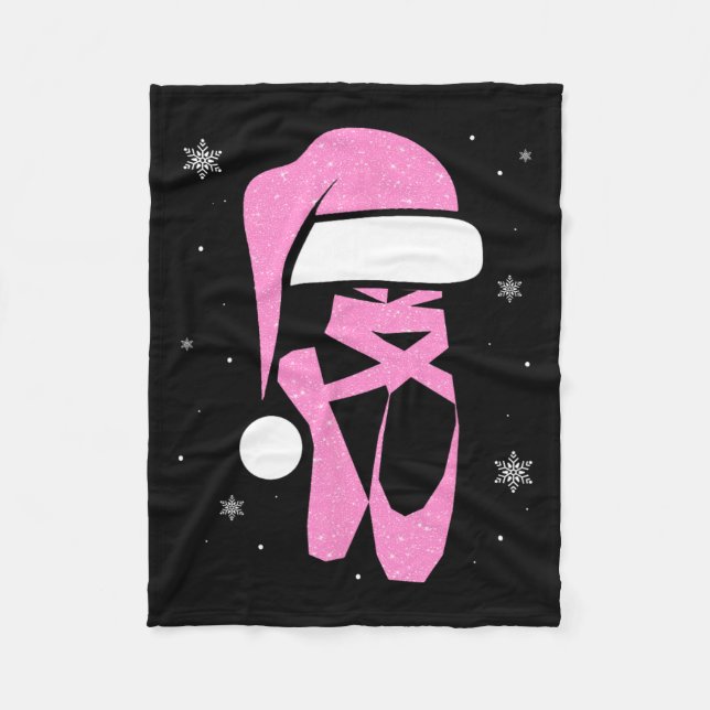 Couverture Polaire Joyeuses Dancemas Santa Hat Funny Noël Filles (Devant)