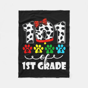 Couverture Polaire Joyeux 101 Jours École 1ère année Chien 100 Jours
