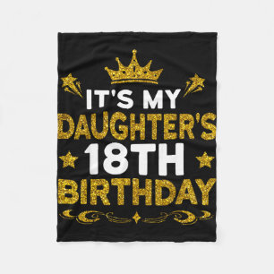 Couverture Polaire Joyeux 18e anniversaire de ma fille joyeux anniver