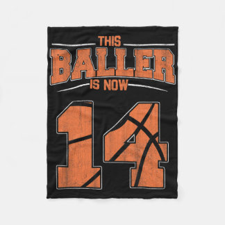 Couverture Polaire Joyeux anniversaire 14 ans Bysketbyll Boys Fourtee