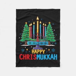 Couverture Polaire Joyeux Chrismukkah Joyeux Noël Hanoukka 3