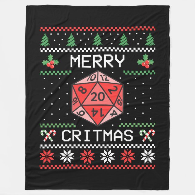 Couverture Polaire Joyeux Critmas II - Noël laid (Devant)