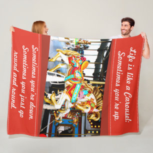 Couverture Polaire Joyeux disparaissent la photo de cheval de