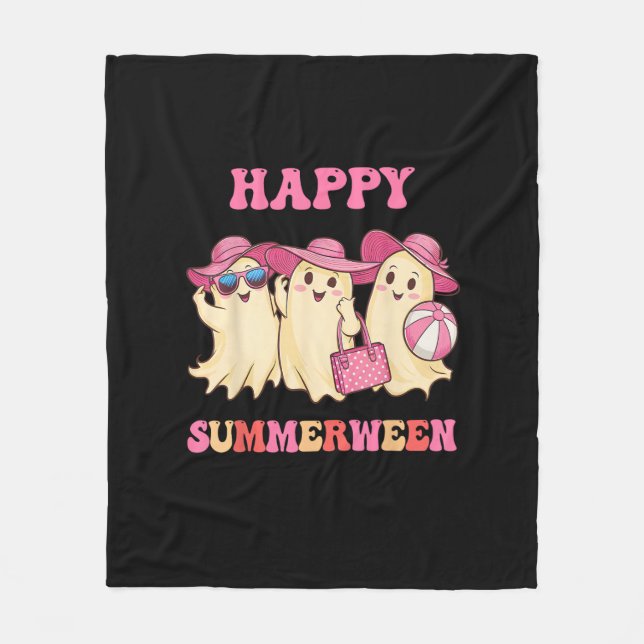 Couverture Polaire Joyeux été d'été Halloween Costumes Ghost L (Devant)