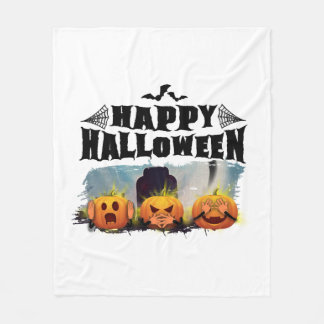 Couverture Polaire Joyeux Halloween