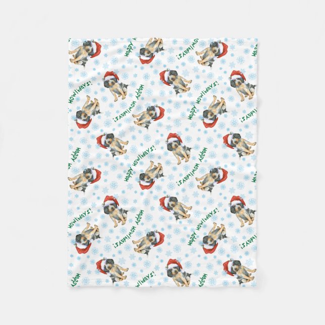 Couverture Polaire Joyeux Howlidays Bluetick Fleece Blanket (Devant)