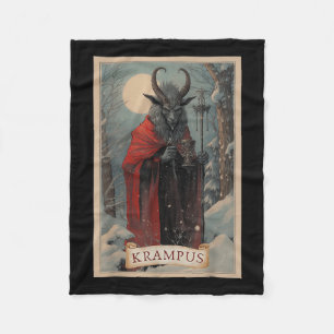 Couverture Polaire Joyeux Krampus Horreur Noël Doux moche mal P