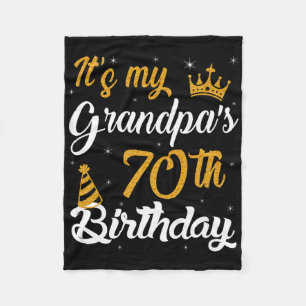 Couverture Polaire Joyeux My Grandpas 70e anniversaire 1955 70 ans