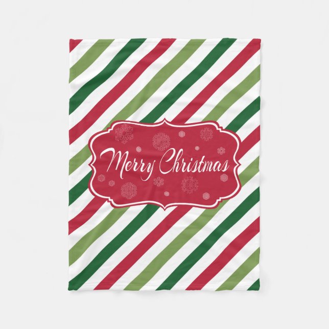 Couverture Polaire Joyeux Noël (Devant)