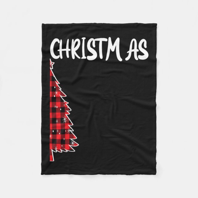 Couverture Polaire Joyeux Noël Buffalo Plaid Xmas Couples Ma (Devant)