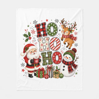Couverture Polaire Joyeux Noël Ho Ho Ho