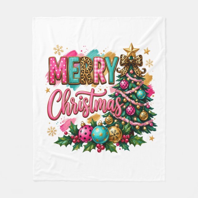 Couverture Polaire Joyeux Noël prépa (Devant)