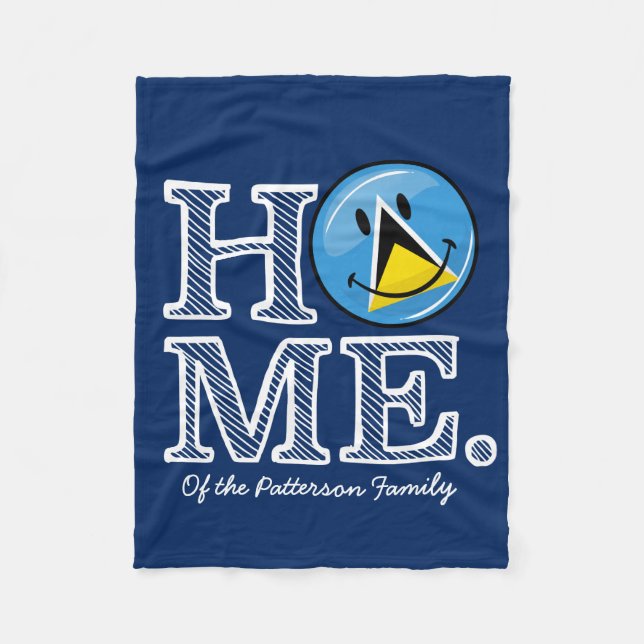 Couverture Polaire Joyeux pavillon de campagne de St. Lucian (Devant)