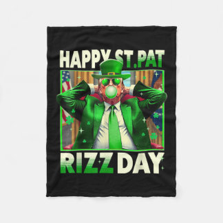 Couverture Polaire Joyeux St Pat Rizz Day Trump Funny St Patricks