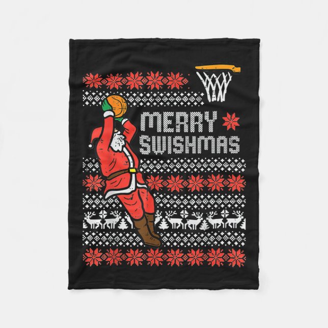 Couverture Polaire Joyeux Swishmas Vilain Sweat de Noël Bysketll Paj (Devant)