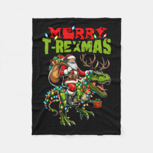 Couverture Polaire Joyeux T-rexmas Noël Noël Noël T Rex Dinosaur Amou