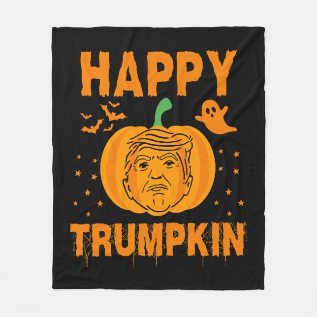 Couverture Polaire Joyeux Trumpkin Rendre Halloween grand à nouveau (Devant)