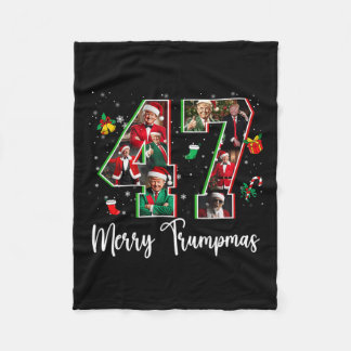 Couverture Polaire Joyeux Trumpmas 47 Famille Correspondant Pj Fantas