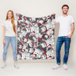 Couverture Polaire  Joyful Snowman Christmas<br><div class="desc">Snowman fleece blanket dancing in the snow jolly little man this time of year when you wrap yourself up be nice and warm by the fire over Christmas. You can add your own design by using the template. Purchase yours today by clicking the store link.</div>