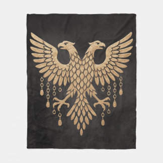Couverture Polaire Jumeau Doré Corbeau Mythologie Nordique Noir