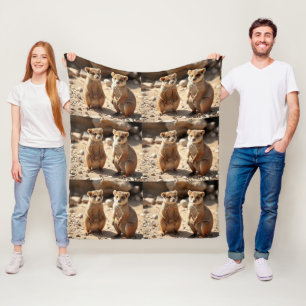 Couverture Polaire Jumeaux Quokka australiens