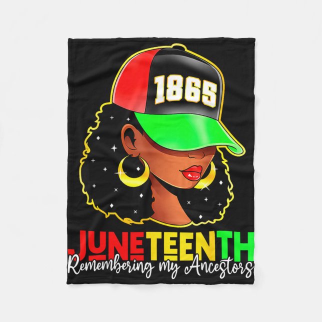 Couverture Polaire Juneteenth 1865 se souvenir des ancêtres fierté no (Devant)
