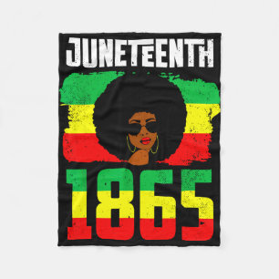 Couverture Polaire Juneteenth est le jour de l'indépendance des femme