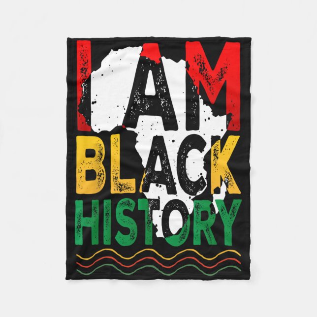 Couverture Polaire Juneteenth Histoire des Noirs Noir Afro-Américain  (Devant)