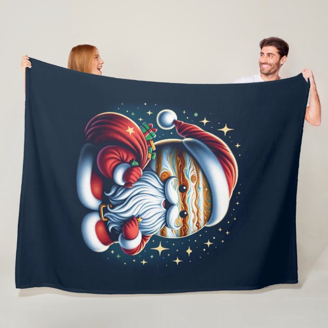 Couverture Polaire Jupiter Jolly Old St. Nick Père Noël Astrologie (En situation)