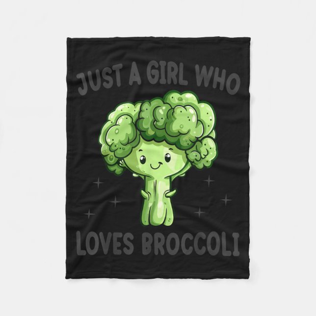 Couverture Polaire Just A Girl Who Loves Broccoli Funny Broccoli Love (Devant)