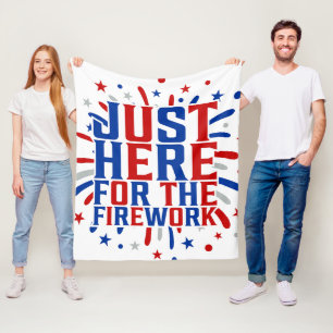 Couverture Polaire Juste Ici Pour Le Feu D'Artifice Drôle Pour Deux