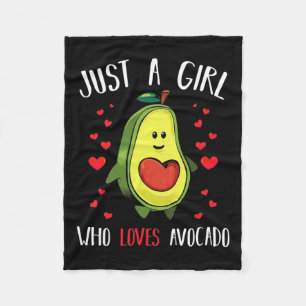 Couverture Polaire Juste Une Fille Qui Aime L'Avocado