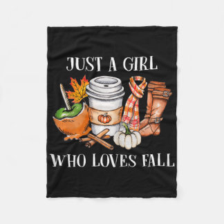 Couverture Polaire Juste Une Fille Qui Aime Les Feuilles Épices De Ci
