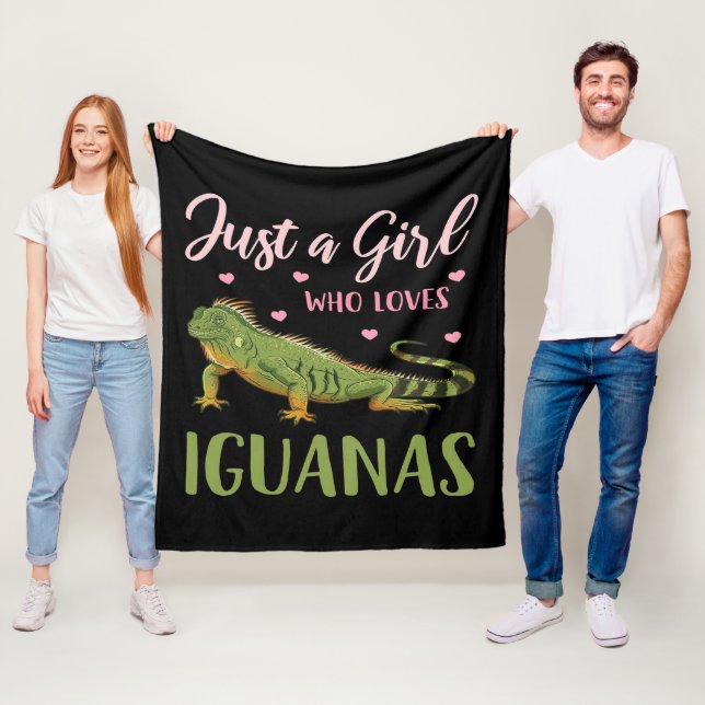 Couverture Polaire Juste Une Fille Qui Aime Les Iguanas (En situation)