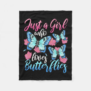 Couverture Polaire Juste Une Fille Qui Aime Les Papillons