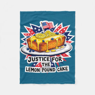 Couverture Polaire Justice amusante pour gâteau américain au citron