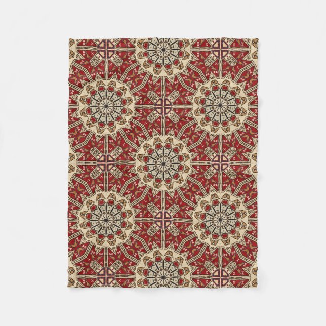 Couverture Polaire Kaléidoscope turc de tapis (Devant)