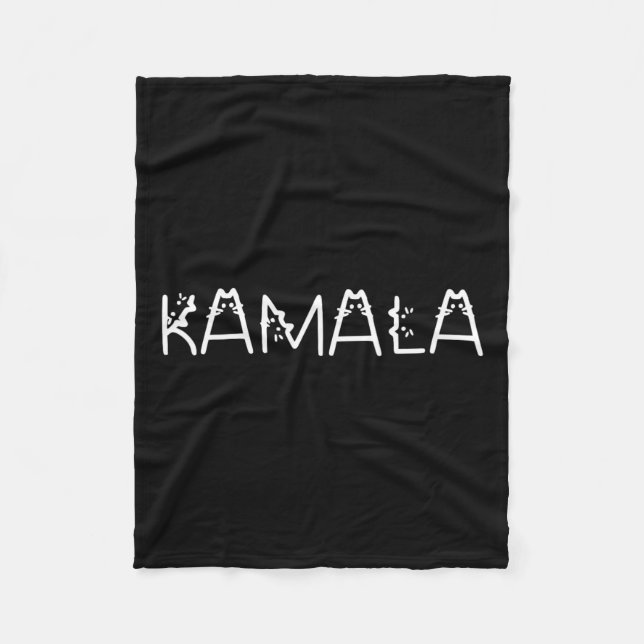 Couverture Polaire Kamala En Police De Chat Kamala Harris Wheimer 202 (Devant)