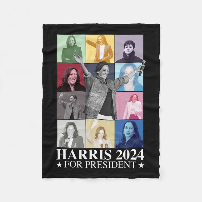 Couverture Polaire Kamala Harris 2024 Madame la Présidente Élections  (Devant)