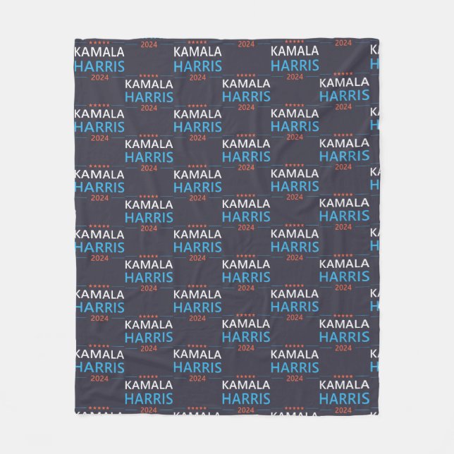 Couverture Polaire Kamala Harris 2024 Présidente (Devant)