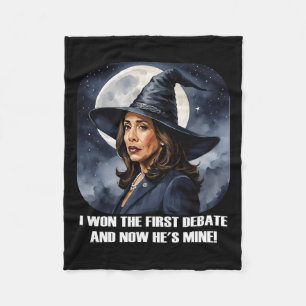 Couverture Polaire Kamala Harris Drôle Débat Élection 2024 Won Witch