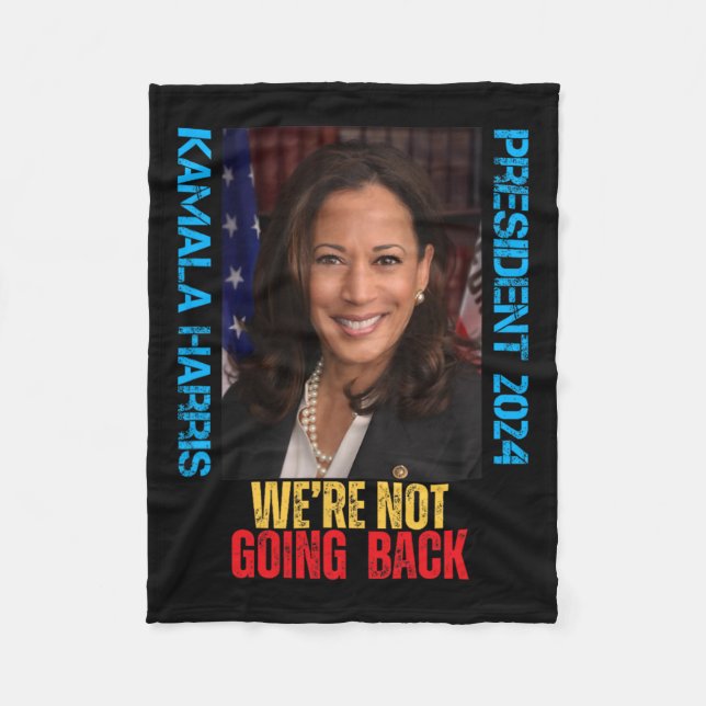 Couverture Polaire Kamala Harris Président 2024 Nous ne rentrons pas (Devant)