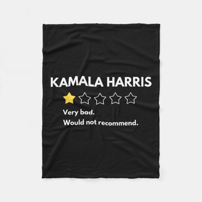 Couverture Polaire Kamala Harris Une 1 évaluation par étoile Très mau (Devant)