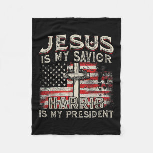 Couverture Polaire Kamala Jesus Est Mon Sauveur Harris Est Mon Présid