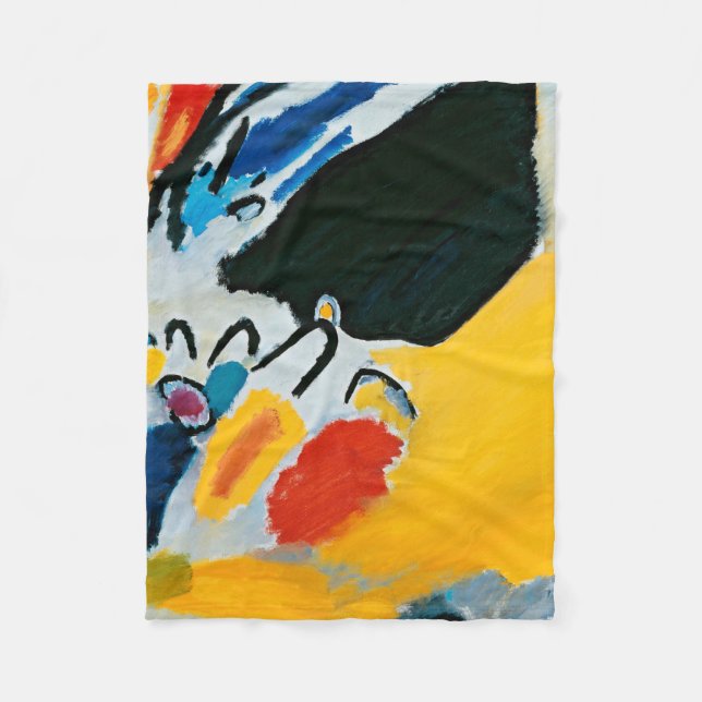 Couverture Polaire Kandinski Impression III Concert Peinture Abstrait (Devant)