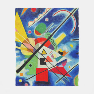 Couverture Polaire Kandinsky - Peinture Bleue,