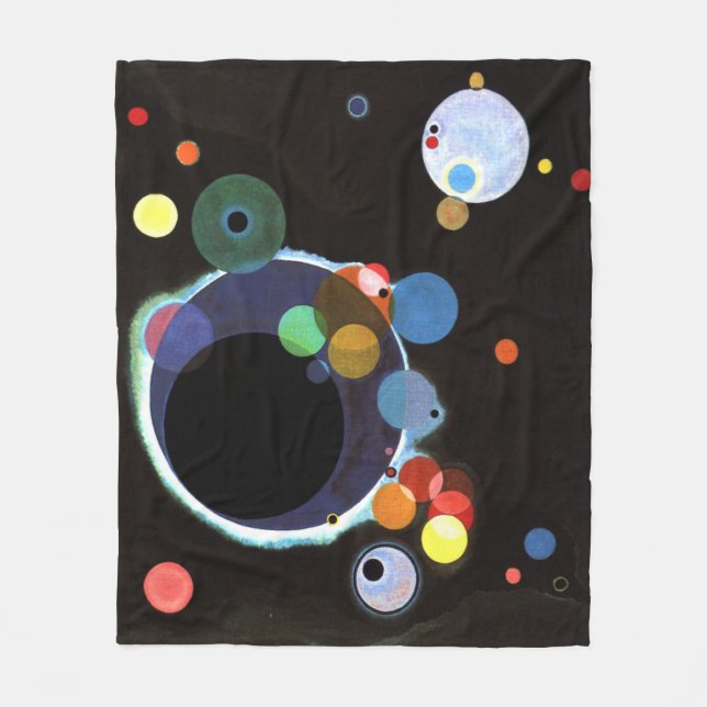 Couverture Polaire Kandinsky - Plusieurs cercles (Devant)