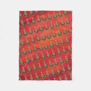 Couverture Polaire Kangaroo Xmas En Rouge