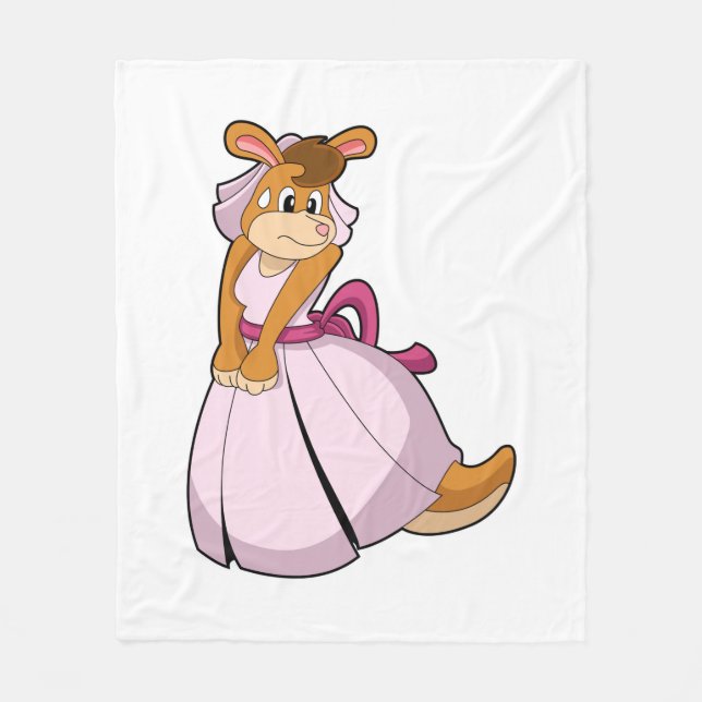 Couverture Polaire Kangourou en mariée avec robe de mariée (Devant)